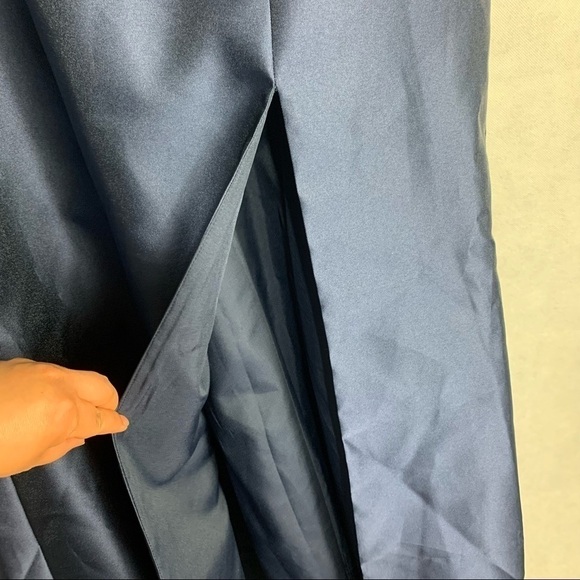 Alfred Sung Off The Shoulder Cuff Trumpet Gown D760 - Picture 10 of 12